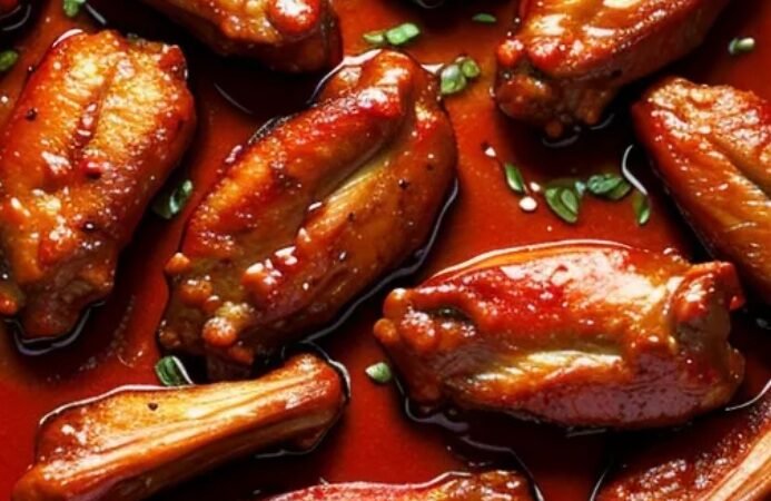 Red-cooked chicken wings